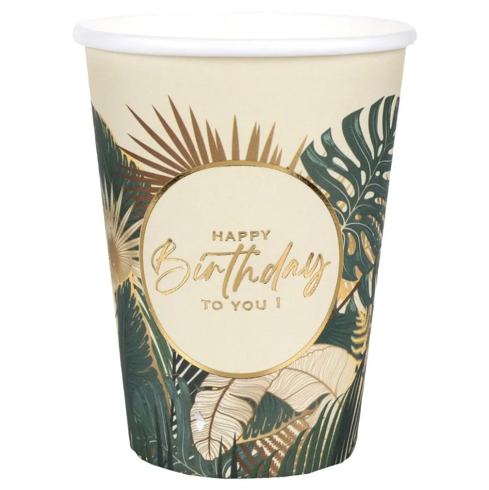 Pahvimukit Birthday Jungle Vert