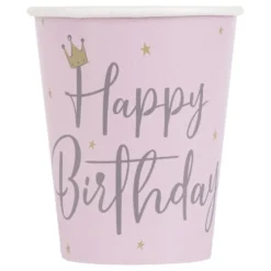 Pahvimukit Happy Birthday Tähdet