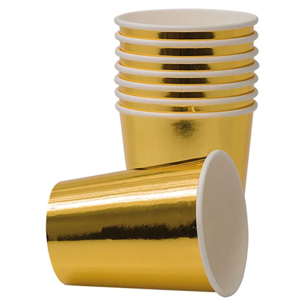 Pahvimukit Kulta Metallic