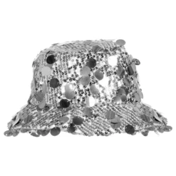 Paljettibucket-hattu Hopea