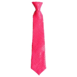 Paljettisolipsi Neonpinkki