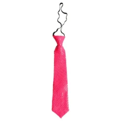 Paljettisolipsi Neonpinkki