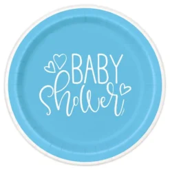 Paperileipälautaset Baby Shower Sininen