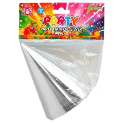Partyhatut Hopea Metallinen
