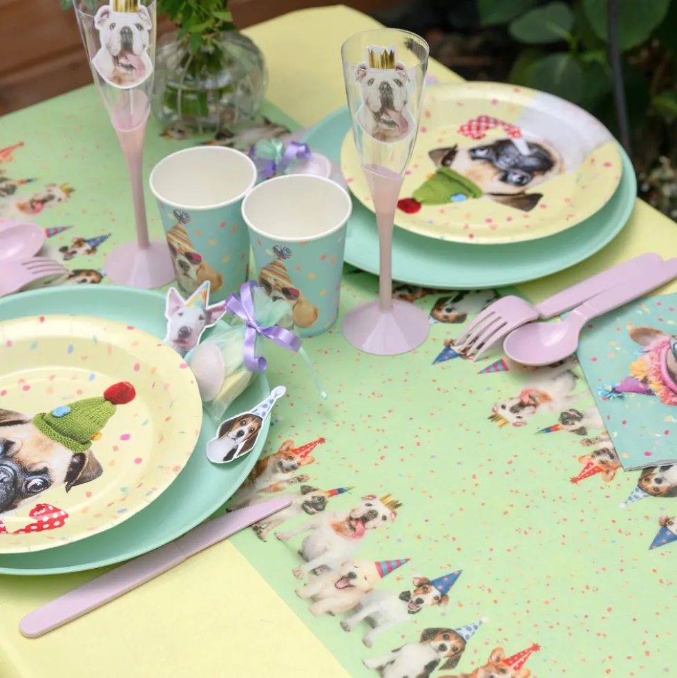 Partykoira Pöytäliinaraita