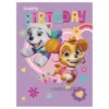 Paw Patrol Syntymäpäiväkortti Lila