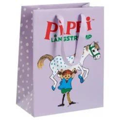 Peppi Pitkätossu -lahjapussi Lila