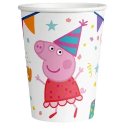 Peppi Pitkätossu™ Peppa’s Party -pahvimukit
