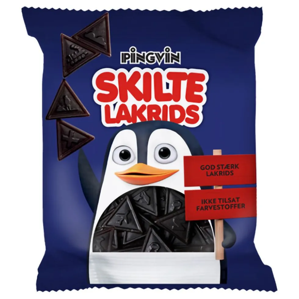 Pingvin Skilte Lakrids