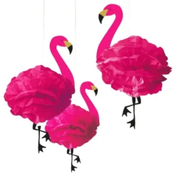 Pom Pom Flamingo Riippuva Koriste
