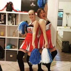 Pom-Pom Valkoinen/Sininen