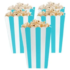 Popcornastia Turkoosi Raidallinen
