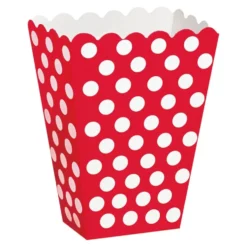 Popcornlaatikot Punaiset Pilkulliset