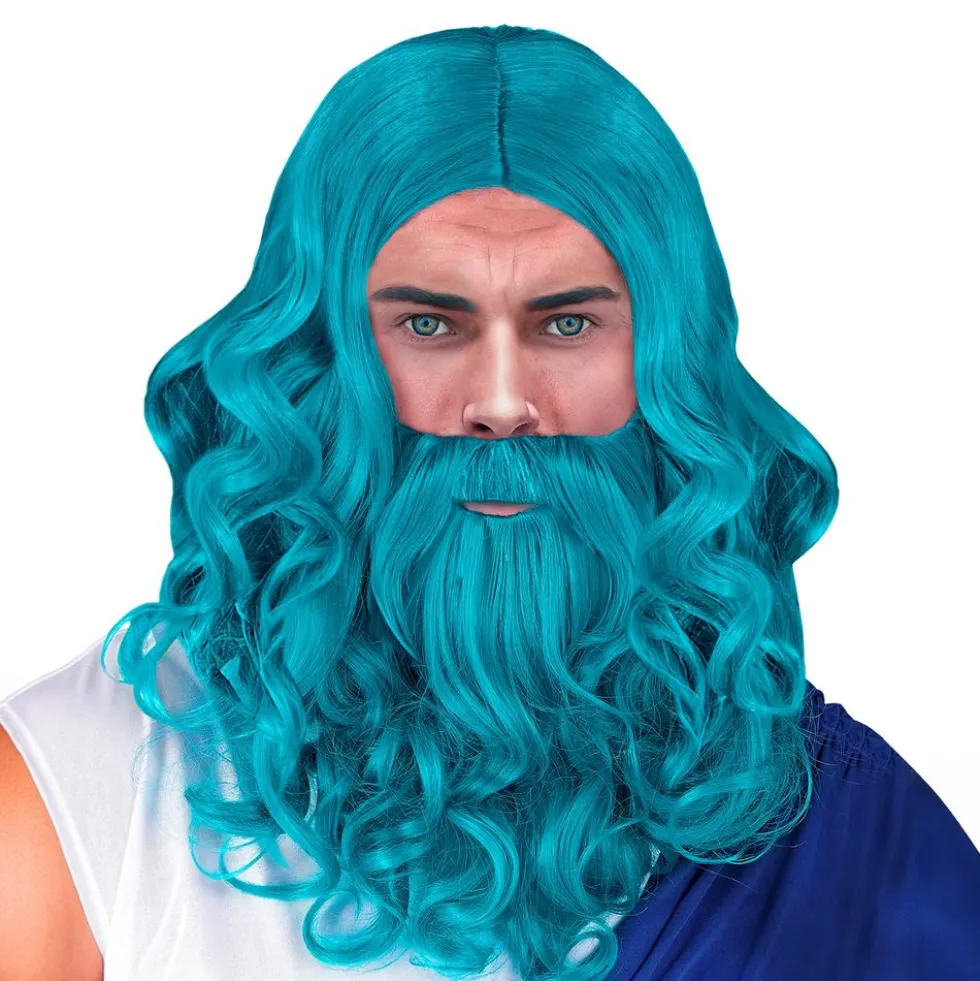 Poseidon Peruukit Sininen
