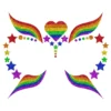 Pride Glitter Itsekiinnittyvä Meikki