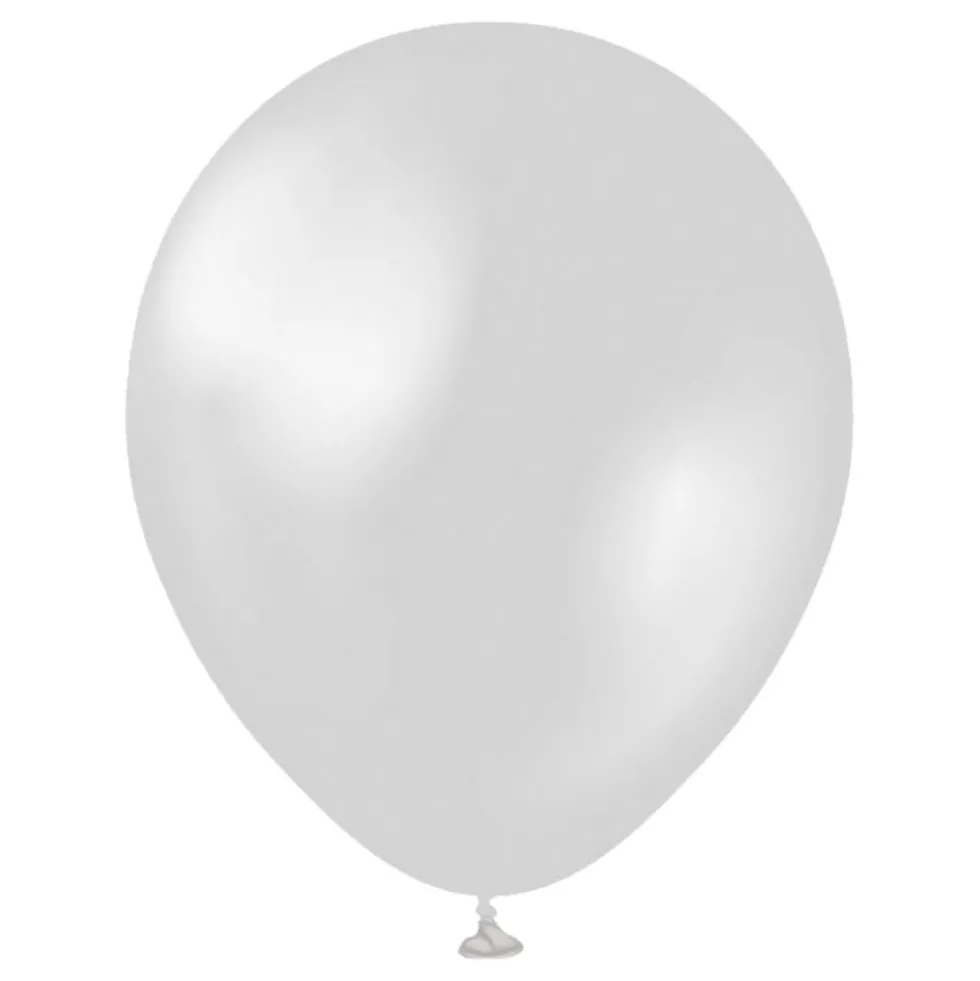 Professional Metallic Silver -lateksi-ilmapallot