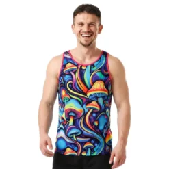 Psychedelic Mushroom -miesten aluspaita