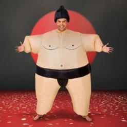 Puhallettava Sumo Naamiaisasu