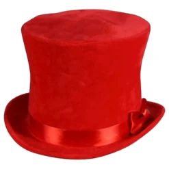 Punainen Flair Deluxe -silinterihattu