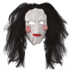 Puppet-lateksinaamari hiuksilla