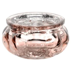 Pyöreät Rosékultaiset Ljuslyktor-kynttilälyhdyt