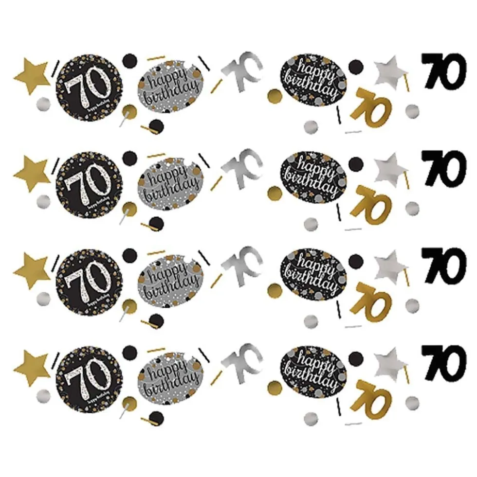 Pöytäkonfetti 70 Hopea/Kulta Kimalle