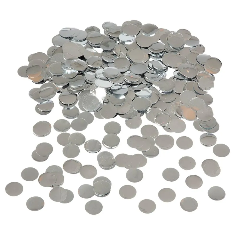 Pöytäkonfetti Pyöreä Hopea Metallic