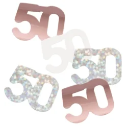 Pöytäkonfetti 50 Ruusukulta