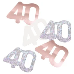 Pöytäkonfetti 40 Ruusukulta
