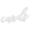 Pöytäkoriste Cards Valkoinen
