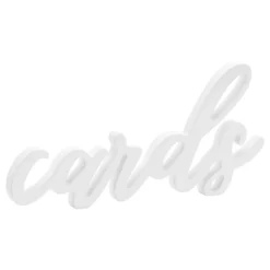 Pöytäkoriste Cards Valkoinen
