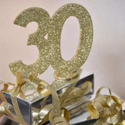 Pöytäkoriste 30 Kimalteleva Kulta