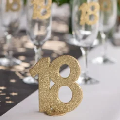 Pöytäkoriste 18 Kimalteleva Kulta