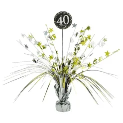 Pöytäkoriste 40 Kulta/Hopea Kimalle