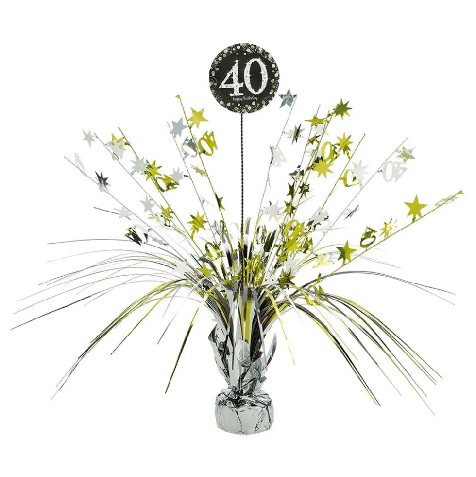Pöytäkoriste 40 Kulta/Hopea Kimalle