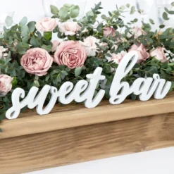 Pöytäkoriste Sweet Bar Valkoinen