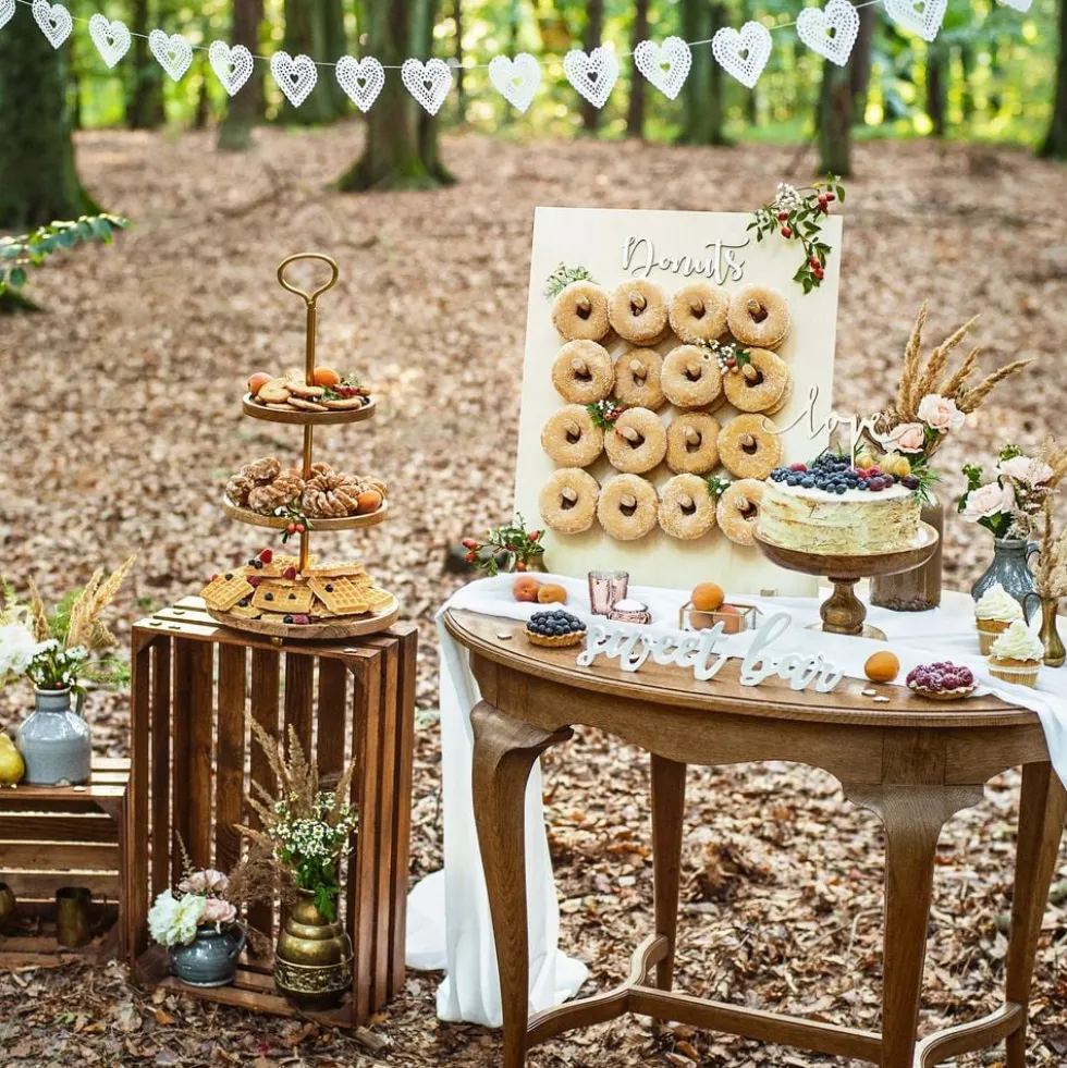 Pöytäkoriste Sweet Bar Valkoinen
