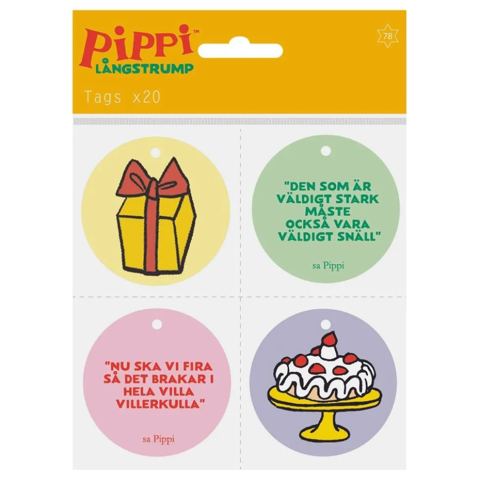 Ripustettavat Etiketit Peppi Pitkätossu