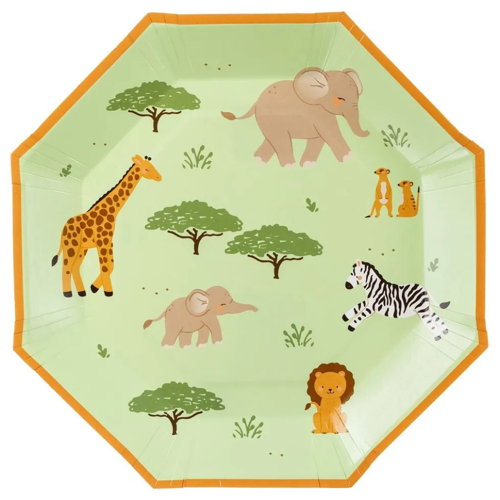 Safari Party -pahvilautaset