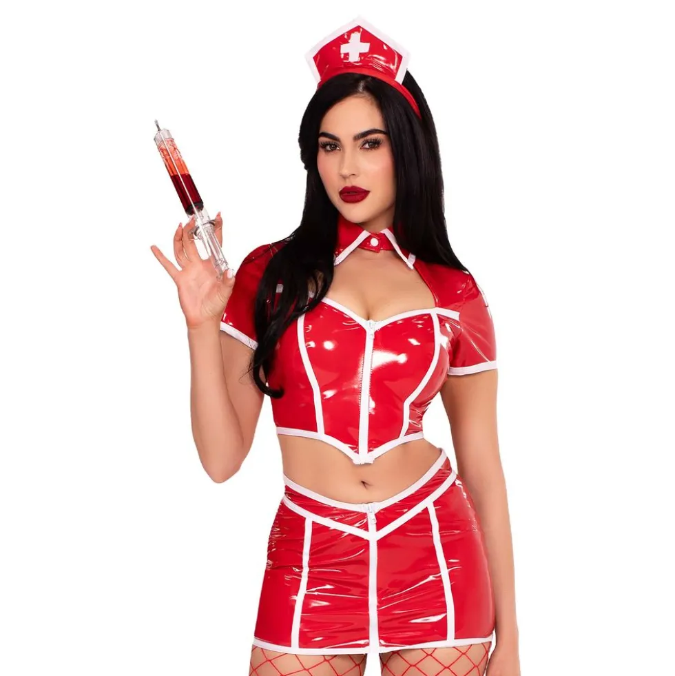 Sairaanhoitaja Red Alert Deluxe Naamiaisasu