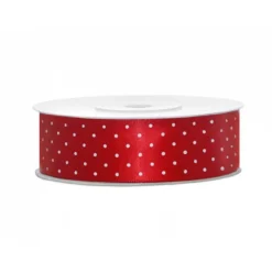 Satiininauha Pilkullinen/Punainen