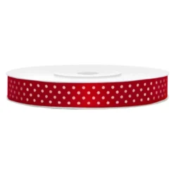 Satiininauha Pilkullinen/Punainen