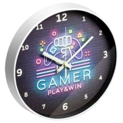 Seinä­kello Gamer Glow in the Dark