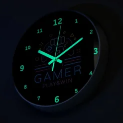 Seinä­kello Gamer Glow in the Dark