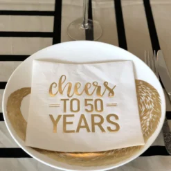 Servetit Cheers to 50 Years Kulta