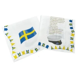 Servetit Ylioppilaslakki & Ruotsin lippu
