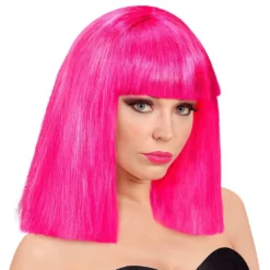 Showgirl Neonpinkki Peruukki