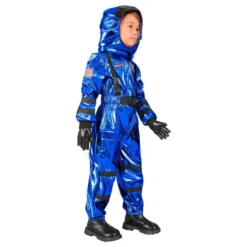 Sininen Metallic Astronautti Lasten Naamiaisasu