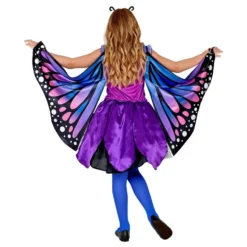 Sininen/Vaaleanpunainen Perhonen Lasten Naamiaisasu