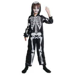 Skelettijumpsuit Lasten Naamiaisasu